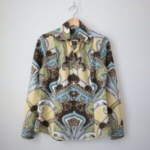 Retro Craig Taylor Grace Button Front Top | S